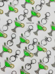 ใหม่พวงกุญแจลูกปัดหลากสีสันสวยงามมาการิต้าลูกปัดพวงกุญแจกระเป๋าเป้สะพายหลังหูฟังอุปกรณ์เสริมพวงกุญแจปาร์ตี้ขนาดเล็ก - Product Image 3