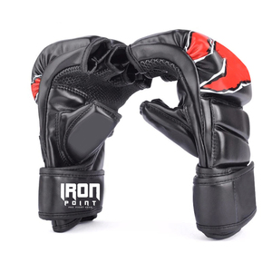 Gants de MMA et de boxe professionnels en cuir PU personnalisés de haute qualité meilleur équipement d'entraînement pour les arts martiaux - Product Image 2