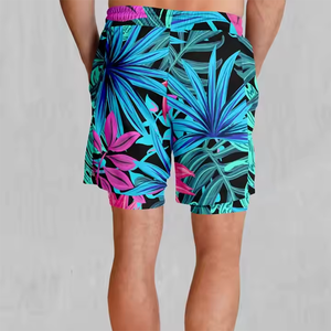 Pantalones Cortos Deportivos Sueltos para Hombre, Shorts Deportivos con Elástico y Cordón de Patrón Sólido, Ropa de Playa - Product Image 2