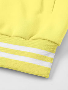 Veste en laine pour homme, style streetwear, col montant, logo sur le devant, confortable, décontractée, vintage, style universitaire, pour les tenues de tous les jours - Product Image 5