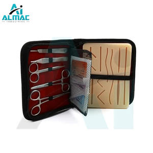 2025 Kit de pratique de suture avec tampon de suture et 6 outils pour la pratique et l'apprentissage de la chirurgie 18 instruments médicaux - Product Image 1