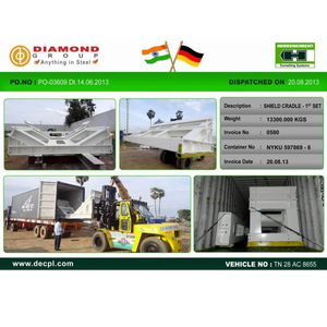 SHIELD CRADLE-1er ensemble de structures et de composants en acier fabriqués pour la construction industrielle, y compris les poutres de support - Product Image 2