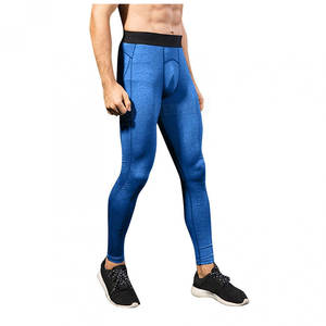 Pantalon de sport sans couture pour hommes Leggings de fitness pour l'entraînement à la course Yoga Compression Wear avec fermeture à la taille élastique Équipement d'entraînement - Product Image 2