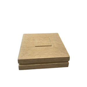 El mejor precio para tapas de escalera decorativas de madera de roble blanco y barandilla de balaustre de tapa Newel, piezas de escalera resistentes a la putrefacción del vendedor superior - Product Image 4