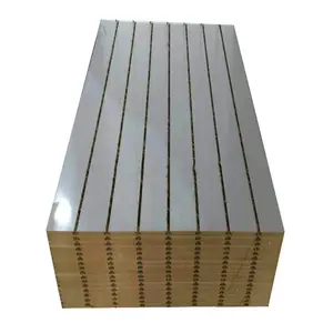 Kualitas Terbaik standar E1 MDF dasar serat kayu Panel Slatwall untuk penggunaan dalam ruangan di supermarket