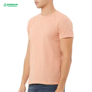T-shirt court ample et décontracté pour homme 2025 en molleton polyester/coton de qualité supérieure, style été, écologique et à séchage rapide - Product Image 1