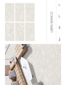 Azulejos de porcelana esmaltada LIBRA BIANCO antideslizante de diseño italiano moderno antibacteriano para Villa Mall School Hotel para paredes interiores - Product Image 1