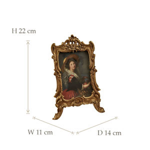 กรอบรูปทองเหลืองโบราณหรูหราพร้อมงานศิลปะแนวยุโรปคลาสสิกในการออกแบบสไตล์วินเทจ - Product Image 5