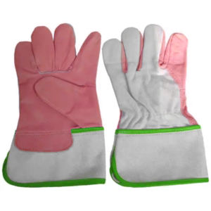 Guante de seguridad de cuero vacuno de alta calidad, transpirable, duradero, liso, con grano de piel, resistente, suave y cómodo, tipo Canadian Rigger - Product Image 3