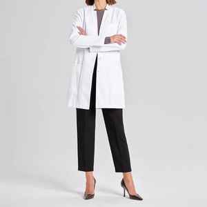 Bata de laboratorio blanca unisex, uniforme de algodón y poliéster para médicos y enfermeras, uniformes hospitalarios para hombres y mujeres - Product Image 3