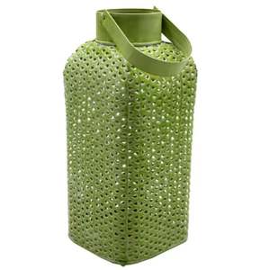 Decoración del hogar hierro decorativo diseñador de lujo Linterna Verde claro Meena hecho a mano personalizado - Product Image 1