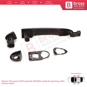 Manija de apertura de puerta exterior BDP1166 con orificio para sensor 806706656R para Fluence, Megane 3, Clio 4, Scenic 3, Captur 1 - Product Image 3