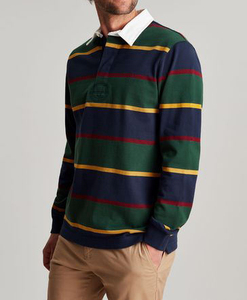Wholesale Knitted Rugby for <b>Shirts</b> Collared Rugby League Jerseys with Embroidery & <b>Padded</b> Design Custom Available - Product Image 1