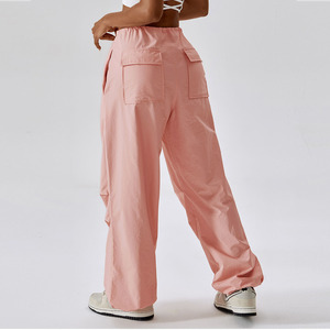 Pantalones de Verano para Mujer, Tendencia, Holgados, de Cintura Alta, Pierna Ancha, Versátiles, Casuales, Largos, Anti-Pilling, con Cierre de Cremallera - Product Image 4