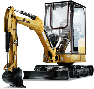 Miniexcavadora con juego de accesorios para la venta Componentes principales que incluyen motor y bomba - Product Image 1