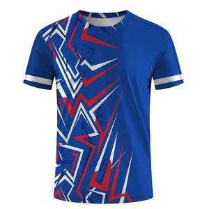 Meilleur prix Maillot à manches courtes imprimé personnalisé pour hommes Séchage rapide Qualité Vêtements de sport de football thaïlandais - Product Image 5