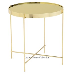 Table d'appoint moderne de forme cylindrique Design martelé en laiton finition d'ombre antique Table à boire d'angle de meubles faits à la main - Product Image 6