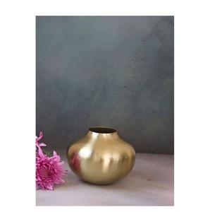 Contemporary Stylish Metal Tabletop <b>Vase</b> Modern Versatile Floor Wall Decorative Piece for Home or Office - Product Image 1