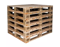 Palette Euro en bois de pin à 4 entrées, 1200x800mm, double face, EPAL Allemagne, pour transport de marchandises, marque WOOD PALLETS