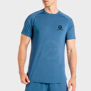 Camiseta Deportiva Ligera de Poliéster/Algodón de Secado Rápido y Transpirable de Manga Corta para Hombre, Diseño Personalizado para Uso en Exteriores - Product Image 1