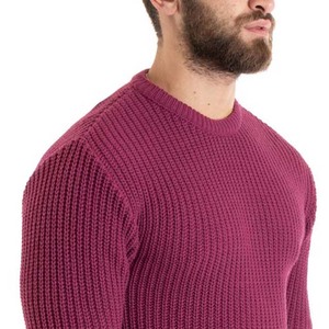 2025 Wholesale Custom Logo Men's Sportswear Crewneck Sweaters High Quality Comfortable Wool Cotton Breathable Men Sweater Winter - Product Image 4