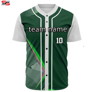Vente en gros d'usine, uniforme de baseball pour hommes, jeunes, impression personnalisée, manches courtes, maillot de baseball en mesh pour hommes, maillot de baseball personnalisé rétro - Product Image 3