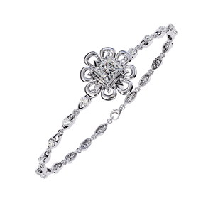 Bijoux fins de luxe pour femmes Bracelet en or naturel et diamants de laboratoire Unique et élégant pour les femmes - Product Image 2