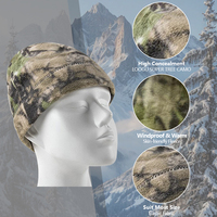Novedades Gorro de Ciclismo de Forro Polar con Estampado de Camuflaje, Gorros de Invierno para Actividades al Aire Libre, Gorros Deportivos para Correr, Ciclismo, Esquí