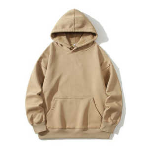 Sweats à capuche vierges coton polyester pull style couleur unie sweats hommes femmes OEM ODM service disponible - Product Image 3