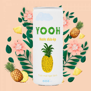Jus d'ananas 100% pur YOOH de haute qualité, prêt à boire, en boîte, emballage en vrac, purée naturelle fraîchement pressée, saveur naturelle, export, vente en gros - Product Image 1