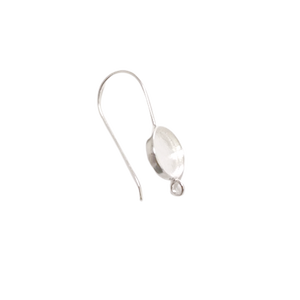 Sterling <b>Silver</b> 10mm Earhook with Open Loop Plated Jewelry Findings for Earrings DIY Feature 6mm <b>Wire</b> - Product Image 1