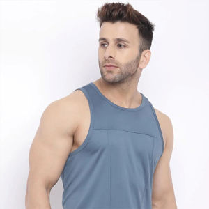 Best Selling Plus Size <b>Men's</b> Gym Tank Tops Customized OEM Design Breathable for Pakistan - Product Image 4