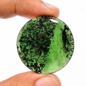 Calidad de Grado Superior 100% piedras preciosas de Jade de nefrita Natural parte posterior plana cabujón de Jade de nefrita cabinas de cristal de Jade al por mayor - Product Image 3