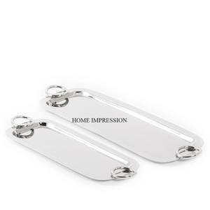 ถาดเสิร์ฟกาแฟทรงกลมเคลือบทองทนความร้อน ทำจากอะลูมิเนียมทันสมัย เหมาะสำหรับงานแต่งงาน โรงแรม และของตกแต่งครัว - Product Image 2