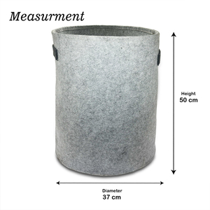 Cestas de lavandería de fieltro no tejido de la mejor calidad, bolsas con asas de transporte, bolsa de fieltro de almacenamiento plegable para baño para ropa sucia - Product Image 3