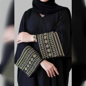 Designerr Handmade Elegant Luxury Silk Stone Work <b>Abayas</b> Customized Adult <b>Dresses</b> for Traditional Muslim Clothing for Dubai's - Product Image 3