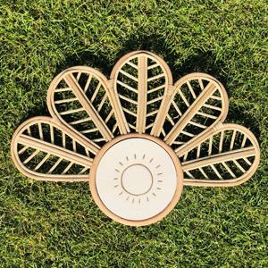 Panneaux de nom de chambre d'enfants décoration meilleure vente rotin naturel panneau mural personnalisable décoration de chambre d'enfant - Product Image 6