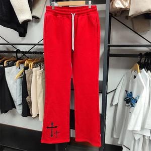 Street Wear Pantalon évasé pour homme Pantalon de survêtement évasé multicolore avec design imprimé bouffant et logo personnalisé - Product Image 2