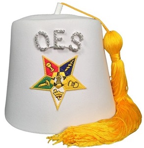 Gorras de Regalia Masónica de Buena Calidad al por Mayor con Logotipo Personalizado OES Bordado, Gorra Textil Hecha a Mano - Product Image 1