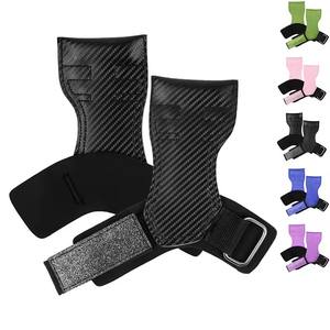 Nouveauté Fitness haltérophilie réglable meilleures poignées de gymnastique pour hommes filles sans doigts poignées de gymnastique en carbone Service OEM - Product Image 1