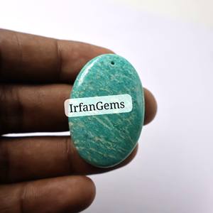 เครื่องประดับอัญมณีแอมะซอไนต์ทรงหลังเบี้ยจากธรรมชาติคุณภาพสูงสำหรับเครื่องประดับที่รวดเร็วทำให้พร้อมสำหรับอัญมณีหลวม - Product Image 6