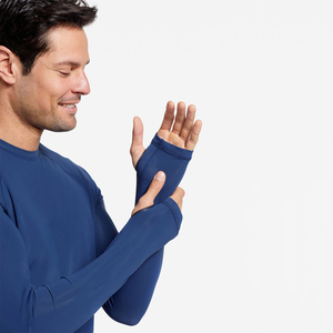 เสื้อแรชการ์ดแขนยาวผู้ชายแบบ OEM ผลิตตามสั่ง ผ้าโพลีเอสเตอร์ผสมสแปนเด็กซ์ ระบายอากาศได้ดี สำหรับใส่เล่นกีฬา MMA ขายส่ง - Product Image 2