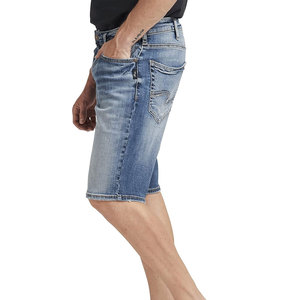 Pantalones cortos de mezclilla para hombre con logotipo personalizado, hechos de algodón, para adultos, fabricados en Pakistán. - Product Image 2