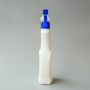 Botella de HDPE blanca personalizada de 350ml con rociador de gatillo para uso doméstico y cuidado del cabello - Product Image 3