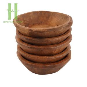 Bol à pâte de ferme sculpté à la main Bol à pâte à baguette fait à la main en bois d'acacia personnalisé du fabricant du Vietnam - Product Image 3