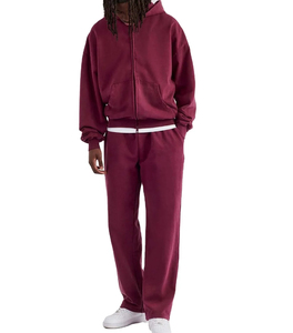 2026 Men's Winter Solid Streetwear Plus Size Jogging Gym Tracksuits High Quality Custom Logo <b>Tech</b> Fleece Polyester Hooded Front - Product Image 1