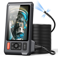Endoscope flexible rechargeable de type C, caméra boroscope industrielle avec écran de 4,5 pouces pour l'entretien des moteurs d'avions