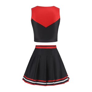 ชุดเชียร์ลีดเดอร์ของผู้หญิงชุดเชียร์ลีดเดอร์ชุดฮาโลวีนชุดครอปท็อปสำหรับผู้ใหญ่ - Product Image 6