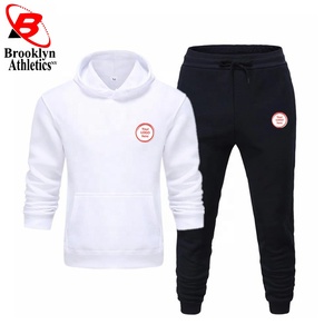 Conjunto de ropa deportiva de gimnasio de invierno para hombre, Joggers de liquidación y trajes deportivos de culturismo físico con pantalones con capucha - Product Image 2