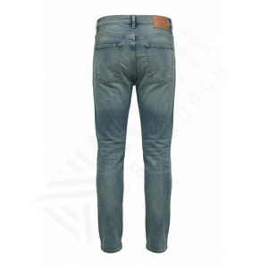 Pantalons en jean décontractés fins pour hommes, printemps et automne, coupe droite, pantalons de mode, longs, fournisseur en gros, personnalisable - Product Image 2